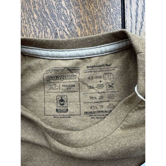 NWT Size XL Patagonia Men's Long Sleeve '73 Skyline Pocket Responsibile Tee - Picture 5 of 6